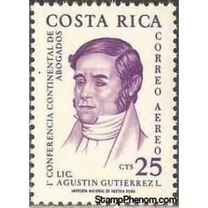 Costa Rica 1961 Agustin Gutierrez L.-Stamps-Costa Rica-Mint-StampPhenom