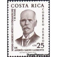 Costa Rica 1961 Andrés Sáenz Llorente (1827 - 1911)-Stamps-Costa Rica-Mint-StampPhenom