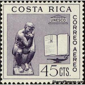 Costa Rica 1961 UNESCO-Stamps-Costa Rica-Mint-StampPhenom