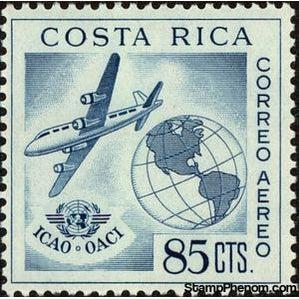 Costa Rica 1961 United Nations agencies - ICAO-Stamps-Costa Rica-Mint-StampPhenom