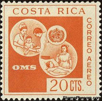 Costa Rica 1961 W.H.O.-Stamps-Costa Rica-Mint-StampPhenom