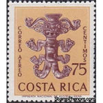 Costa Rica 1963 Jaguar God-Stamps-Costa Rica-Mint-StampPhenom