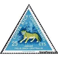 Costa Rica 1963 Jaguar (Panthera onca)-Stamps-Costa Rica-Mint-StampPhenom