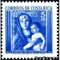 Costa Rica 1963 Madonna; by G. Bellini-Stamps-Costa Rica-Mint-StampPhenom