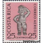 Costa Rica 1963 Male Stone Statue-Stamps-Costa Rica-Mint-StampPhenom