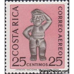 Costa Rica 1963 Male Stone Statue-Stamps-Costa Rica-Mint-StampPhenom