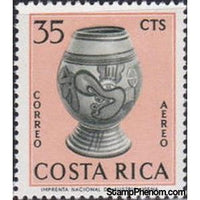 Costa Rica 1963 Oval Pot-Stamps-Costa Rica-Mint-StampPhenom