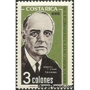 Costa Rica 1963 Roberto F. Chiari, Panama-Stamps-Costa Rica-Mint-StampPhenom