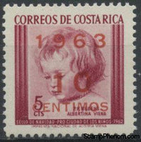 Costa Rica 1963 "Son Nicolas", P. P. Rubens overprinted and surcharged-Stamps-Costa Rica-Mint-StampPhenom