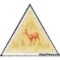 Costa Rica 1963 White-tailed Deer (Odocoileus virginianus)-Stamps-Costa Rica-Mint-StampPhenom