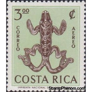 Costa Rica 1964 Alligator-Stamps-Costa Rica-Mint-StampPhenom