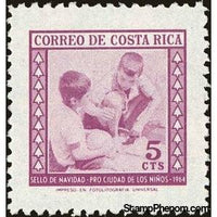 Costa Rica 1964 Two playing boys-Stamps-Costa Rica-Mint-StampPhenom