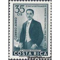 Costa Rica 1965 Alfredo González Flores (1877-1962)-Stamps-Costa Rica-Mint-StampPhenom