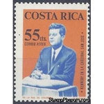 Costa Rica 1965 Kennedy Speaking in San José Cathedral-Stamps-Costa Rica-Mint-StampPhenom