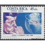 Costa Rica 1965 Kennedy and Friendship 7 Capsule Circling Globe-Stamps-Costa Rica-Mint-StampPhenom