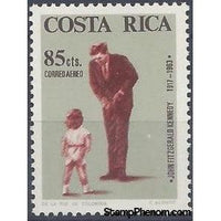 Costa Rica 1965 Kennedy and John, Jr.-Stamps-Costa Rica-Mint-StampPhenom