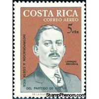 Costa Rica 1965 Leonidas Briceño B.-Stamps-Costa Rica-Mint-StampPhenom