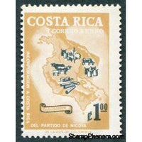 Costa Rica 1965 Map and Local Products-Stamps-Costa Rica-Mint-StampPhenom