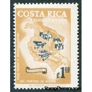 Costa Rica 1965 Map and Local Products-Stamps-Costa Rica-Mint-StampPhenom