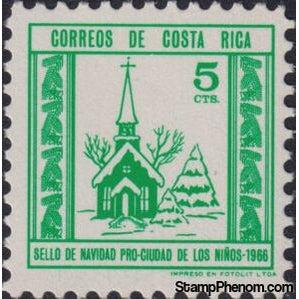 Costa Rica 1966 Chapel-Stamps-Costa Rica-Mint-StampPhenom