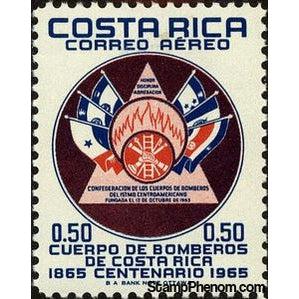 Costa Rica 1966 Flags of Confederation of Central American Fire Brigades-Stamps-Costa Rica-Mint-StampPhenom