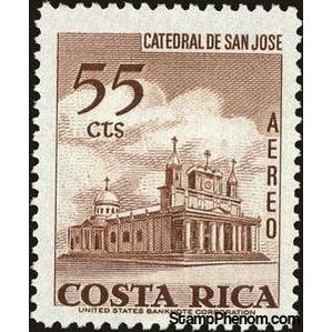 Costa Rica 1967 Cathedral of San Jose-Stamps-Costa Rica-Mint-StampPhenom