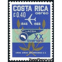 Costa Rica 1967 LACSA Emblem-Stamps-Costa Rica-Mint-StampPhenom