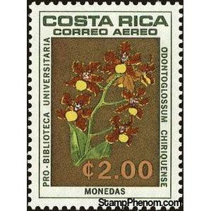 Costa Rica 1967 Odontoglossum coronarium-Stamps-Costa Rica-Mint-StampPhenom