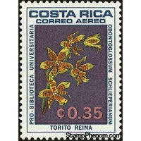 Costa Rica 1967 Odontoglossum schlieperianum-Stamps-Costa Rica-Mint-StampPhenom