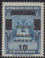 Costa Rica 1967 Revenue Stamps overprinted "CORREOS DE COSTA RICA AEREO"-Stamps-Costa Rica-Mint-StampPhenom