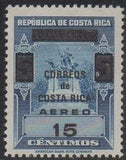 Costa Rica 1967 Revenue Stamps overprinted "CORREOS DE COSTA RICA AEREO"-Stamps-Costa Rica-Mint-StampPhenom