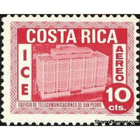 Costa Rica 1967 Telecommunications building, San Pedro-Stamps-Costa Rica-Mint-StampPhenom