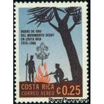 Costa Rica 1968 Campfire Under Palm Tree-Stamps-Costa Rica-Mint-StampPhenom