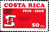 Costa Rica 1969 ILO Emblem-Stamps-Costa Rica-Mint-StampPhenom