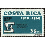 Costa Rica 1969 ILO Emblem-Stamps-Costa Rica-Mint-StampPhenom