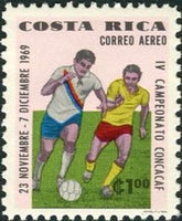 Costa Rica 1969 Players-Stamps-Costa Rica-Mint-StampPhenom