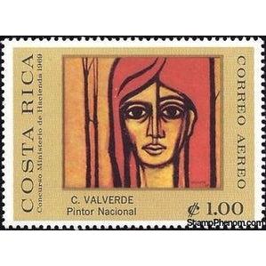 Costa Rica 1970 The Other Face, by César Valverde-Stamps-Costa Rica-Mint-StampPhenom