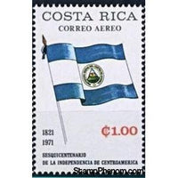 Costa Rica 1971 Flag of Costa Rica-Stamps-Costa Rica-Mint-StampPhenom