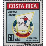 Costa Rica 1971 Soccer Federation Emblem-Stamps-Costa Rica-Mint-StampPhenom