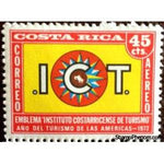 Costa Rica 1972 Costarican Tourism Institute Emblem-Stamps-Costa Rica-Mint-StampPhenom