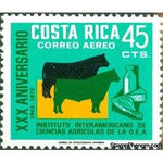 Costa Rica 1972 Cows, Meat, Cheese and Milk-Stamps-Costa Rica-Mint-StampPhenom