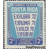 Costa Rica 1972 Exfilbra 72-Stamps-Costa Rica-Mint-StampPhenom