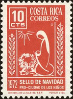 Costa Rica 1972 Madonna and Child-Stamps-Costa Rica-Mint-StampPhenom