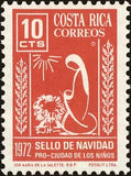 Costa Rica 1972 Madonna and Child-Stamps-Costa Rica-Mint-StampPhenom