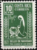 Costa Rica 1972 Madonna and Child-Stamps-Costa Rica-Mint-StampPhenom