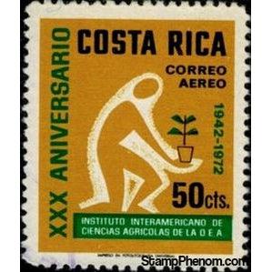 Costa Rica 1972 Planter-Stamps-Costa Rica-Mint-StampPhenom