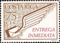 Costa Rica 1972 Winged Letter-Stamps-Costa Rica-Mint-StampPhenom