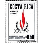 Costa Rica 1973 Human Rights Flame-Stamps-Costa Rica-Mint-StampPhenom