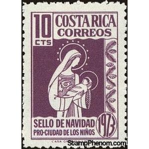 Costa Rica 1973 Madonna holding Jesus-Stamps-Costa Rica-Mint-StampPhenom