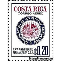 Costa Rica 1973 OAS Emblem-Stamps-Costa Rica-Mint-StampPhenom